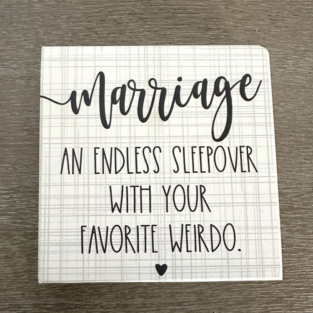 Funny Marriage Weirdo Altar’d State Wood Decor Sign